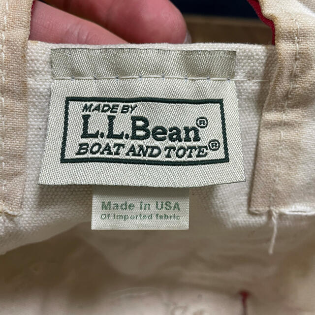 L.L.Bean(エルエルビーン)のエルエルビーン　ミニ　トートバッグ　ビンテージ　赤　レッド レディースのバッグ(トートバッグ)の商品写真
