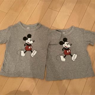 ユニクロ(UNIQLO)のミッキー子どもTシャツ（ＵT）100&110ｾﾝﾁ(Tシャツ/カットソー)