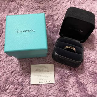 ティファニー(Tiffany & Co.)のティファニー　Tワイド リング スターリングシルバー＆18k ローズゴールド(リング(指輪))