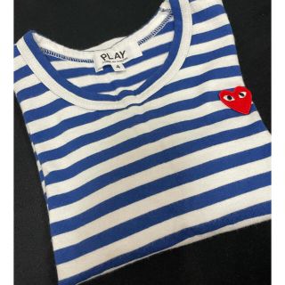 コムデギャルソン(COMME des GARCONS)のコムデギャルソン　プレイ　ロングTシャツ　サイズ4(Tシャツ/カットソー)