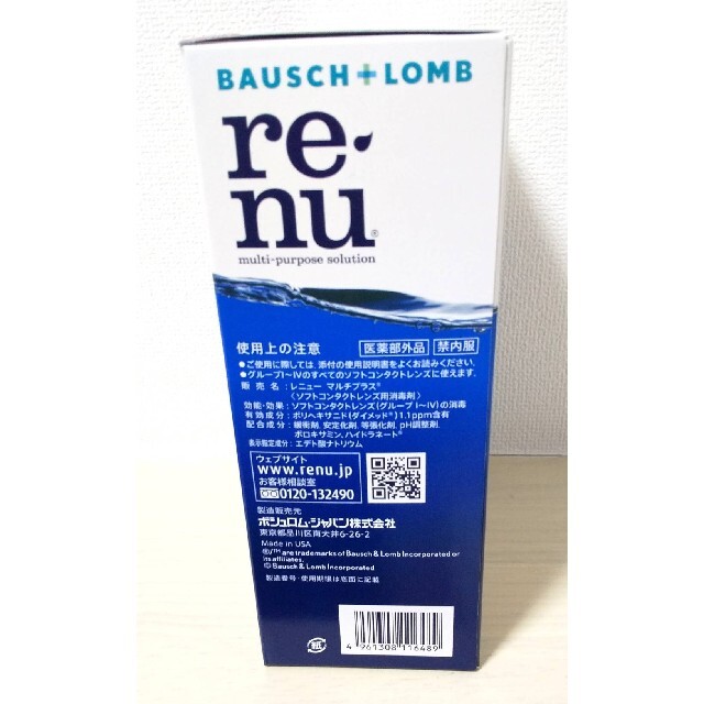 レニュー　コンタクト洗浄液　355ml×6本 インテリア/住まい/日用品の日用品/生活雑貨/旅行(日用品/生活雑貨)の商品写真