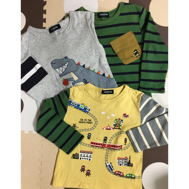 kladskap(クレードスコープ)のクレードスコープ　長袖Tシャツ3枚セット　100cm キッズ/ベビー/マタニティのキッズ服男の子用(90cm~)(Tシャツ/カットソー)の商品写真