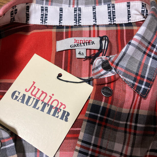 Jean-Paul GAULTIER(ジャンポールゴルチエ)の新品タグ付　ジュニアゴルチェ　シャツ キッズ/ベビー/マタニティのキッズ服男の子用(90cm~)(ブラウス)の商品写真