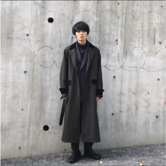 作品 SUNSEA 18AW POLYYS WOOL COAT サンシー | spectrak.com