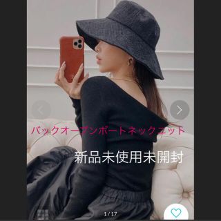 エイミーイストワール(eimy istoire)のエイミーイストワール eimy istoire バックオープンボートネックニット(ニット/セーター)