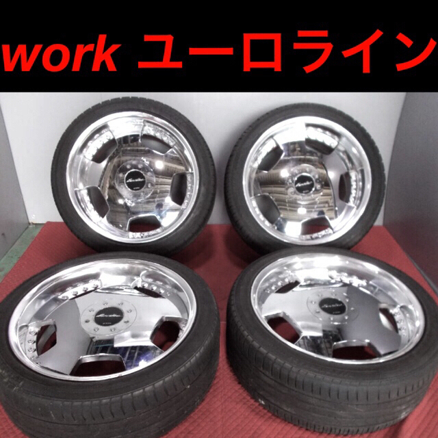 ワーク 19インチホイールタイヤ4本セット 深リム 114.3-4/5H の通販 by プロフィールを必ずお読み下さい‼️｜ラクマ