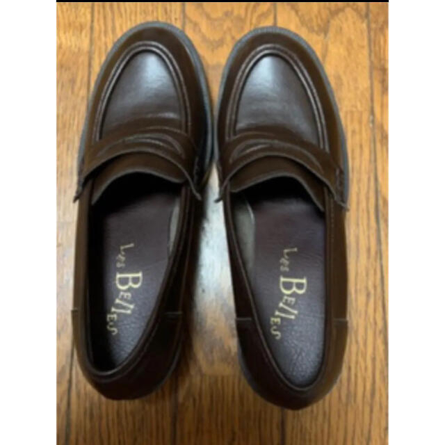 HARUTA(ハルタ)の優しい靴工房 ベル&ソファ 神戸ベル ローファー ヒールローファー23、5 レディースの靴/シューズ(ローファー/革靴)の商品写真