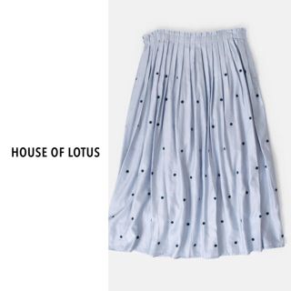 ドゥーズィエムクラス(DEUXIEME CLASSE)のHOUSE OF LOTUS（ハウスオブロータス）|シルクコットンドットスカート(ロングスカート)