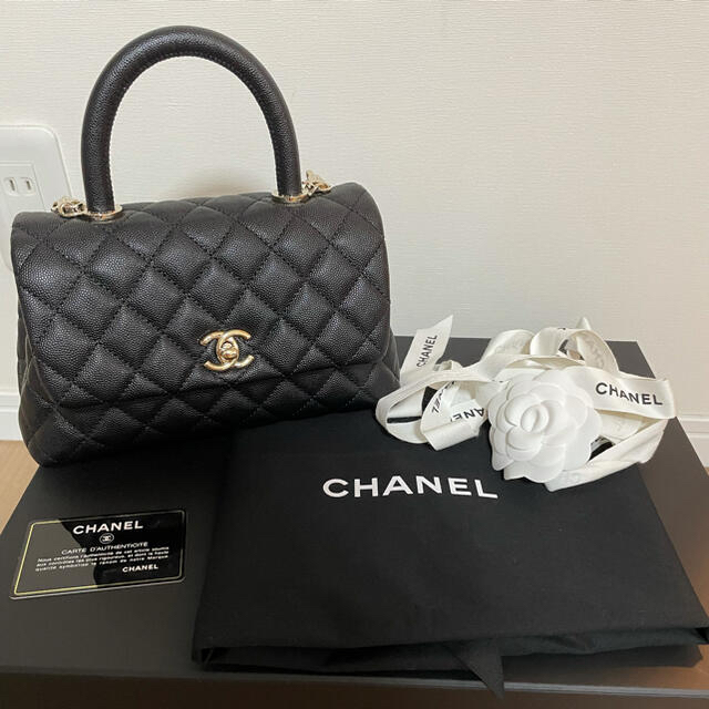 24cmタテCHANEL????確実正規品ココハンドル