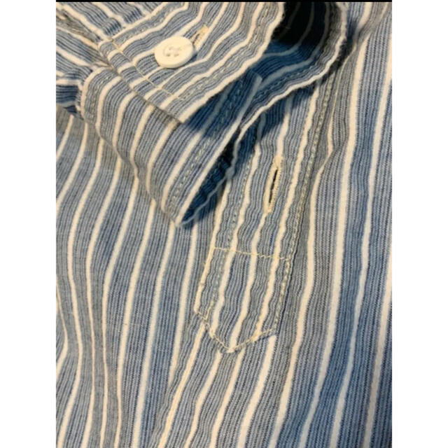 TODAYFUL(トゥデイフル)のtodayful コットンストライプシャツ　ブラウス　水色　サックスブルー レディースのトップス(シャツ/ブラウス(長袖/七分))の商品写真