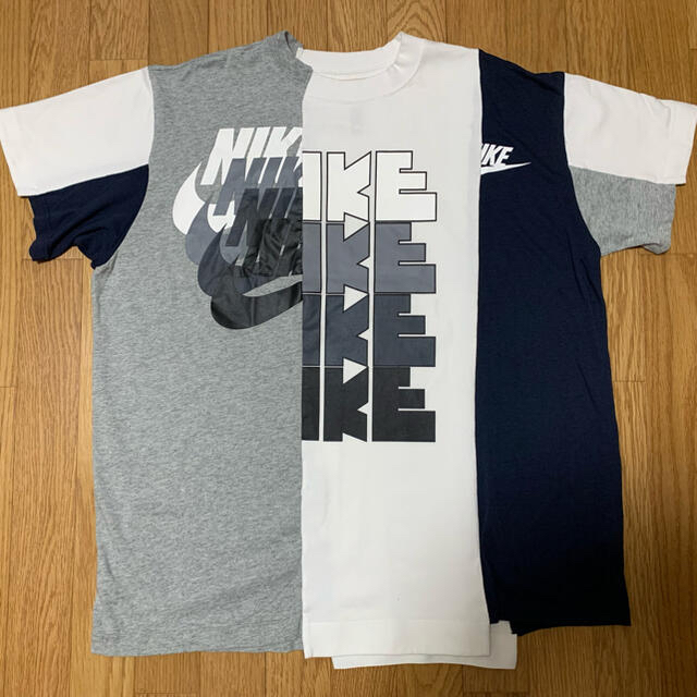 Tシャツ/カットソー(半袖/袖なし)Nike x Sacai 再構築 Tシャツ XL