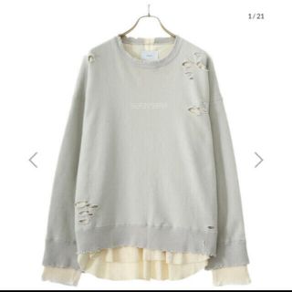 コモリ(COMOLI)のstein OVERSIZED LAYERED SWEAT LS(スウェット)