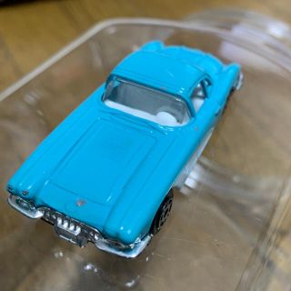 シボレー(Chevrolet)のミニカー　シボレー　コルベット　58 キズあり　水色(ミニカー)