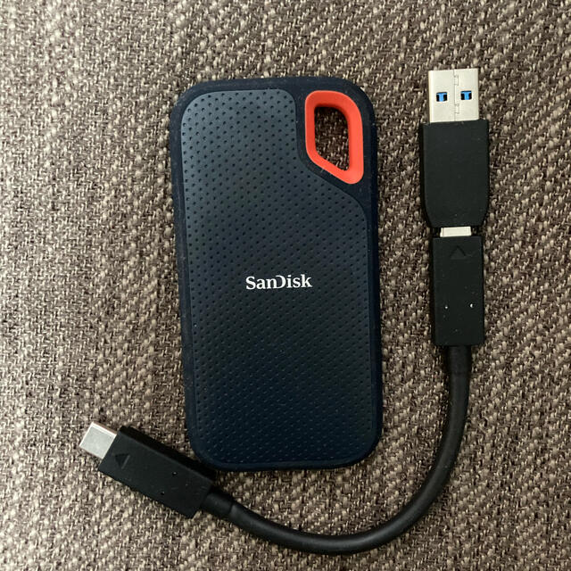 SanDisk(サンディスク)のSanDisk SSD 外付け 1TB USB3.2Gen2 スマホ/家電/カメラのPC/タブレット(PC周辺機器)の商品写真