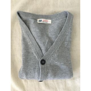 エイチアンドエム(H&M)の美品）H&M カーディガン　110 100 上着　ニット　ZARA 冬ダウン(カーディガン)