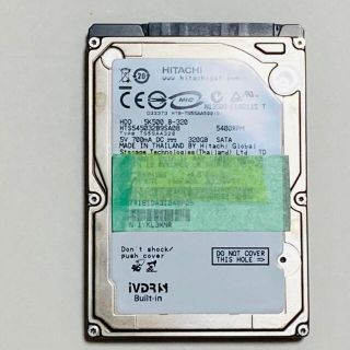 ヒタチ(日立)の日立　iVDR-S 320GB wooo 修理　iVDRS Built-in(その他)