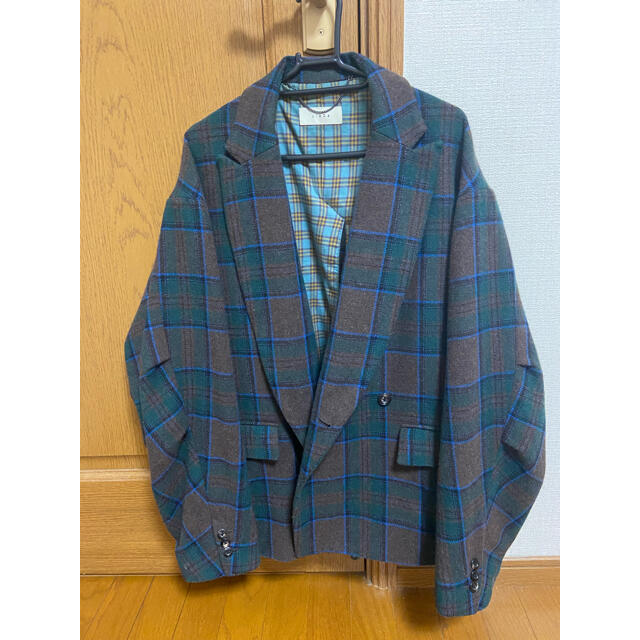 jiedajieda PLAID TAILORED JACKET