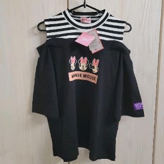 ディズニー(Disney)のディズニー　ミニーちゃん　オフショルTシャツ(Tシャツ/カットソー)