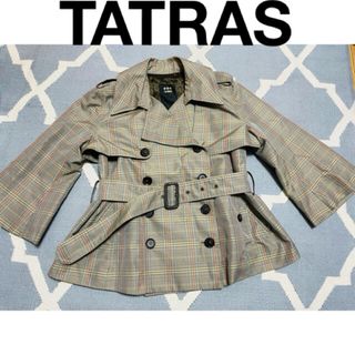 タトラス(TATRAS)の美品！タトラス　Aラインハーフトレンチジャケット　ジャケット&ベスト　2way(その他)