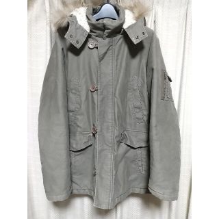 グローバルワーク(GLOBAL WORK)のGLOBAL WORK モッズコート Ｍサイズ カーキ アウター ミリタリー 服(モッズコート)