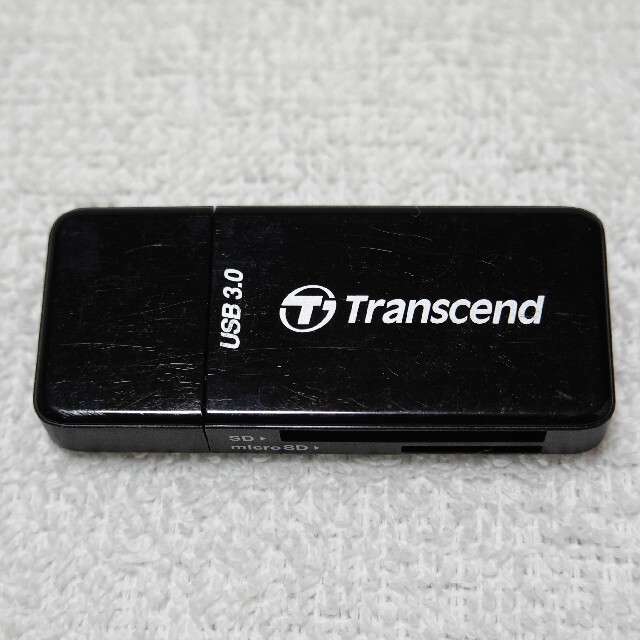 Transcend(トランセンド)のmicro-SD SDカードリーダー SDHC SDXC対応 USB3.0 スマホ/家電/カメラのPC/タブレット(PC周辺機器)の商品写真