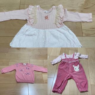 キッズズー(kid’s zoo)のベビー服3点セット　Kochoco…♡さま専用(ワンピース)