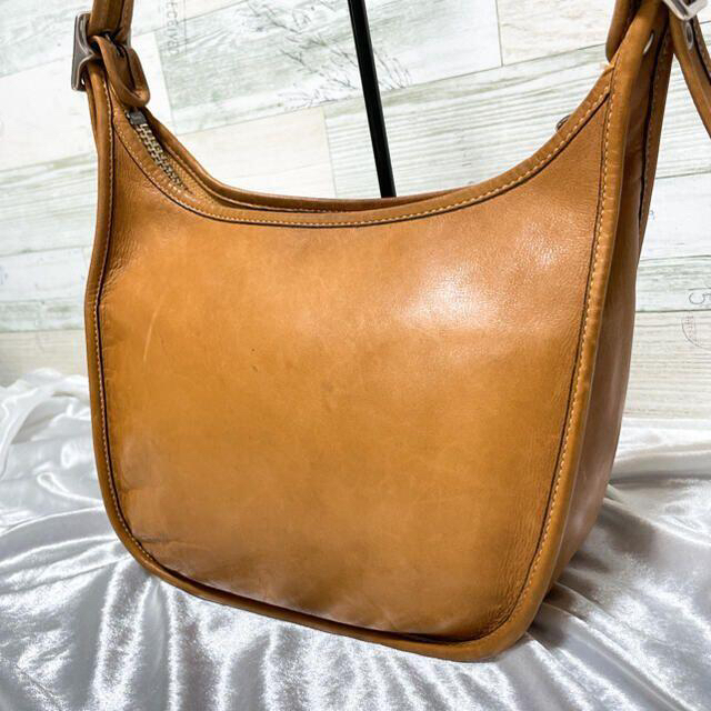 【良品】COACH コーチ ショルダーバック レザー ブラウン