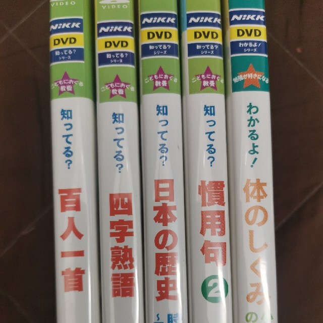 ＤＶＤ Nikk 体のしくみ 慣用句② 四字熟語 百人一首 日本の歴史