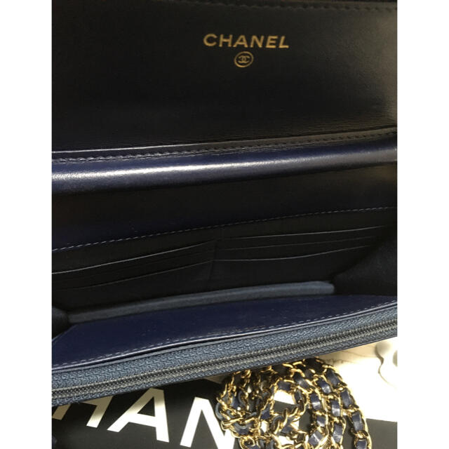 CHANEL(シャネル)の専用♡超美品♡ シャネル フィリグリ キャビアスキン チェーンウォレット 正規品 レディースのバッグ(ショルダーバッグ)の商品写真