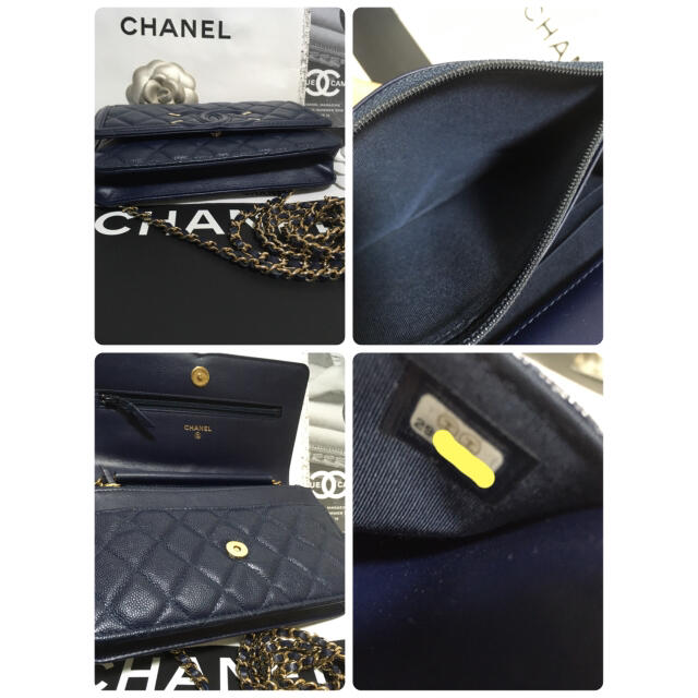 CHANEL(シャネル)の専用♡超美品♡ シャネル フィリグリ キャビアスキン チェーンウォレット 正規品 レディースのバッグ(ショルダーバッグ)の商品写真