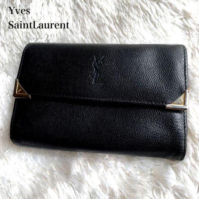 YvesSaintLaurent イヴサンローラン 三つ折り がま口 財布ファッション小物