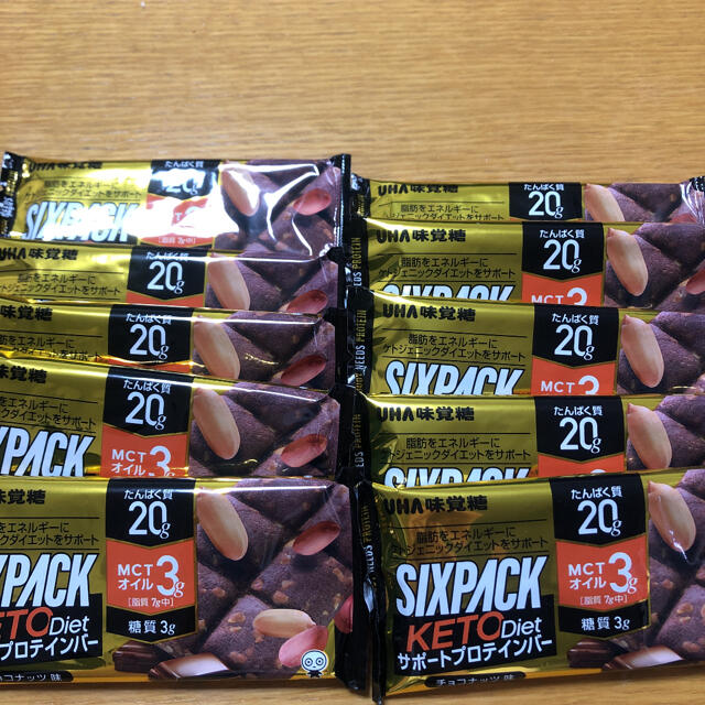 UHA味覚糖(ユーハミカクトウ)のUHA味覚糖　プロテインバー　SIXPACK  KETO  diet  食品/飲料/酒の健康食品(プロテイン)の商品写真