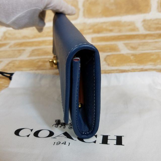 COACH(コーチ)の未使用 コーチ ☆ターンロック ウォレット バーニッシュド グラブタン レザー レディースのファッション小物(財布)の商品写真