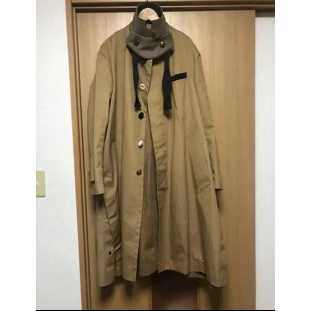 sacai 20ss ステンカラーコート サカイ ボウタイコート | フリマアプリ ラクマ