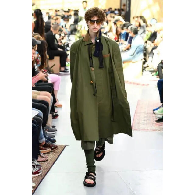 sacai 20ss ステンカラーコート サカイ ボウタイコート