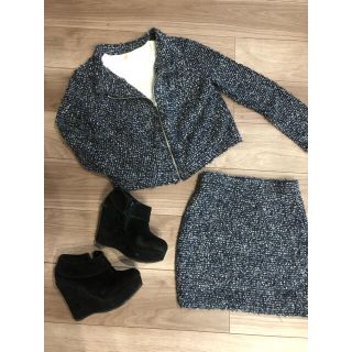 グレイル(GRL)のGRL ツイードセットアップ　秋冬　GU ZARA H&M(セット/コーデ)