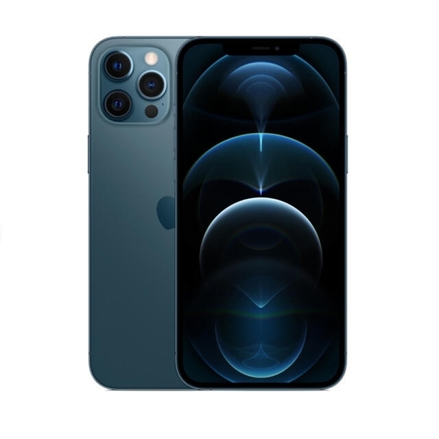 iPhone(アイフォーン)のiPhone 12 Pro Max 256GB パシフィックブルー（極美品） スマホ/家電/カメラのスマートフォン/携帯電話(スマートフォン本体)の商品写真