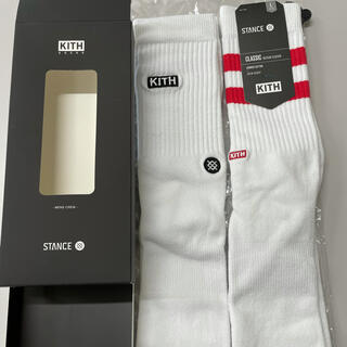 シュプリーム(Supreme)の《専用》KITH×stance  socks（白の黒ロゴのみ）(ソックス)