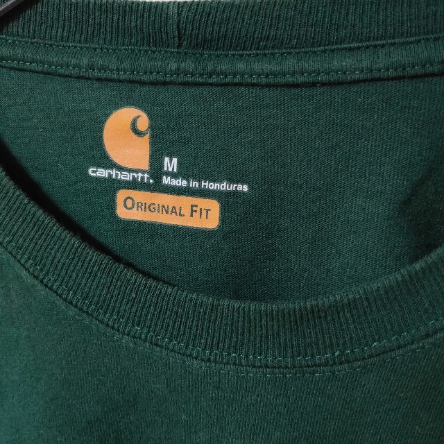 carhartt(カーハート)のCarhartt 緑 長袖Tシャツ カットソー メンズ M カーハート ポケT メンズのトップス(Tシャツ/カットソー(七分/長袖))の商品写真