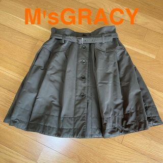 エムズグレイシー(M'S GRACY)のM'sGRACYふんわり中綿スカート(ひざ丈スカート)