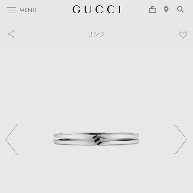 Gucci(グッチ)の最値下　GUCCI インフィニティ　18kリング　7号 レディースのアクセサリー(リング(指輪))の商品写真