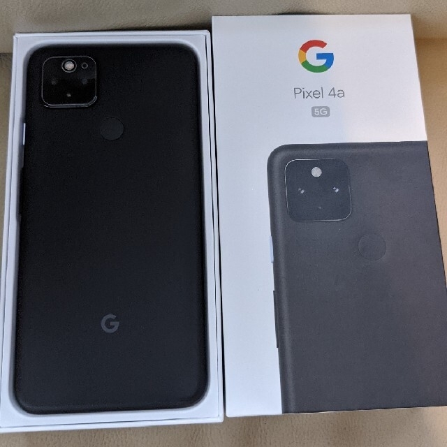 Google Pixel(グーグルピクセル)のGoogle Pixel 4a （5G）128GB SIMフリー + オマケ付き スマホ/家電/カメラのスマートフォン/携帯電話(スマートフォン本体)の商品写真
