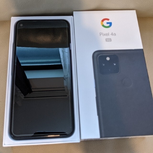 Google Pixel(グーグルピクセル)のGoogle Pixel 4a （5G）128GB SIMフリー + オマケ付き スマホ/家電/カメラのスマートフォン/携帯電話(スマートフォン本体)の商品写真