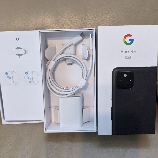 Google Pixel(グーグルピクセル)のGoogle Pixel 4a （5G）128GB SIMフリー + オマケ付き スマホ/家電/カメラのスマートフォン/携帯電話(スマートフォン本体)の商品写真