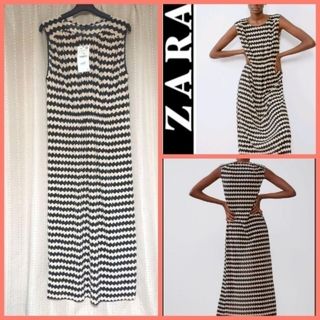 ザラ(ZARA)のZARA  マキシプリーツワンピース(ロングワンピース/マキシワンピース)