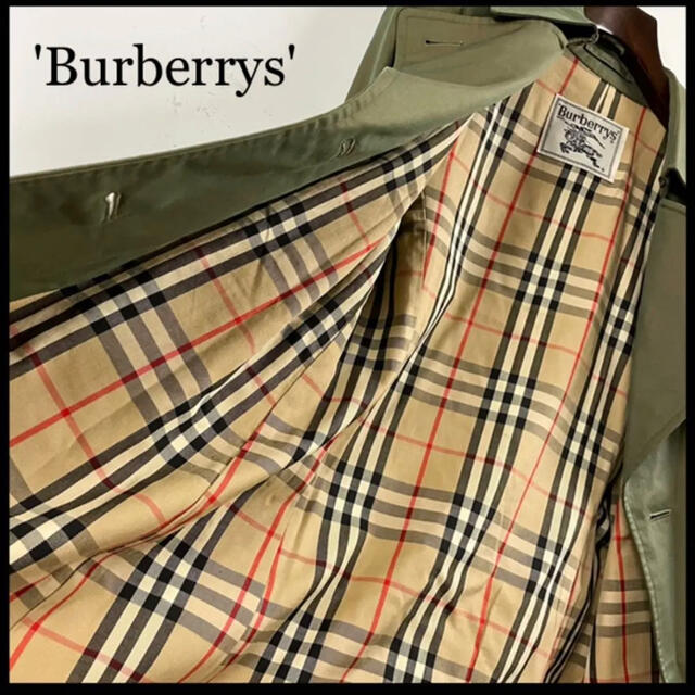 BURBERRY(バーバリー)のBURBERRY バーバリー トレンチコート 玉蟲色 玉虫色 状態良好 裏地総柄 レディースのジャケット/アウター(トレンチコート)の商品写真