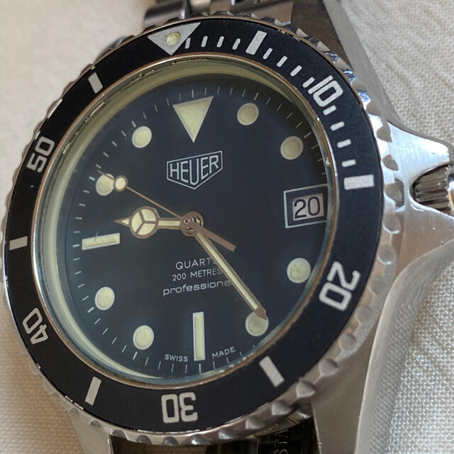 肌触りがいい TAG Heuer オールドホイヤープロフェッショナルダイバー