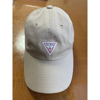 ゲス(GUESS)のGUESS CAP(ゲス トライアングルロゴ 6パネルキャップ)(キャップ)