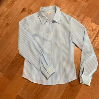 水色ストライプのシャツ(シャツ/ブラウス(長袖/七分))