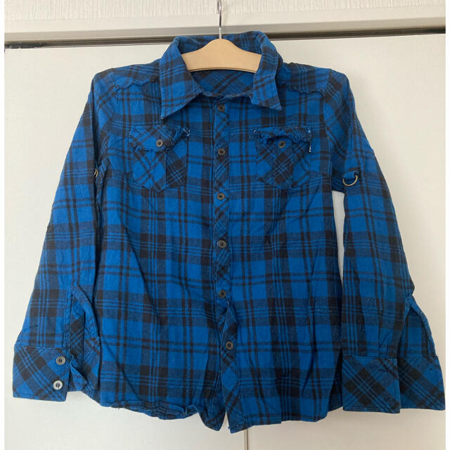 CECIL McBEE(セシルマクビー)の青系チェックシャツ　セシルマクビー レディースのトップス(シャツ/ブラウス(長袖/七分))の商品写真